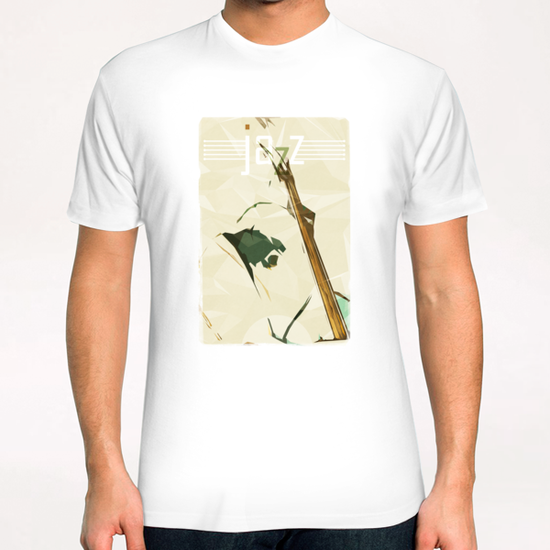 Contrabassist. Jazz Club Poster T-Shirt by cinema4design